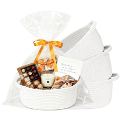 KCKLYY gift basket empty 4-pack ready for personalized gift presentation
