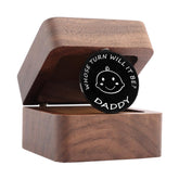 Kcrygogo decision-coin closeup, a compact late-night parenting decision aid.