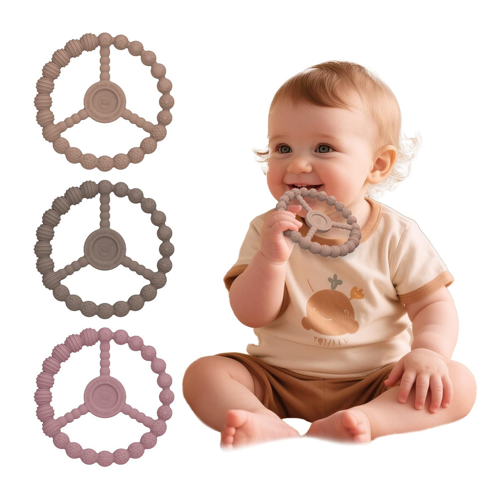 KDTOMOY multi-texture teething rings soothe gums during play