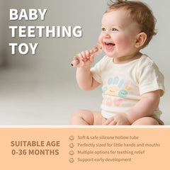 KDTOMOY baby teething tubes in lavender promote calm chewing and exploration