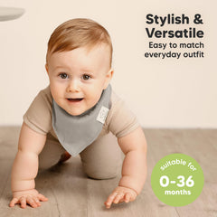 KeaBabies 3-stage snaps demonstrate adjustable closure from newborn to toddlers.