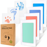 KeaBabies 4-pack inkless baby hand imprint kit for clean, mess-free keepsakes.