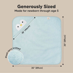KeaBabies 500gsm plush towel conveys luxurious thickness for ultra-soft feel during bath time