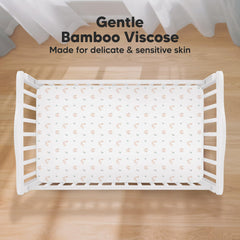 KeaBabies 52x28 crib sheet fit demonstrates snug compatibility for standard cribs