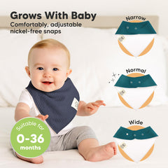 KeaBabies dual-layer design pairs organic cotton with fleece for heavy drool