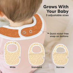 KeaBabies 8-pack closeup fabric highlights soft organic cotton and breathable comfort.