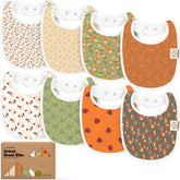 KeaBabies 8-pack organic baby bibs in packaging, ideal for gifting and newborn essentials.
