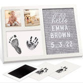 KeaBabies alpine white frame with handprint captures a precious keepsake for nursery decor.