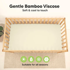 KeaBabies avocado neutral nursery color complements any crib décor.