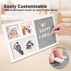 KeaBabies baby handprint imprint demonstrates detail-rich keepsake without ink mess.