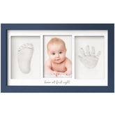 KeaBabies Baby Handprint Kit Midnight Blue frame—perfect newborn keepsake for nursery display.