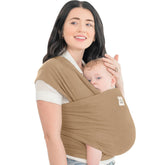 KeaBabies Baby Wrap Carrier ergonomic design supports back and hips for comfortable wear