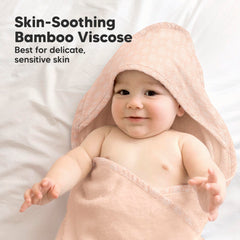 KeaBabies bamboo viscose absorbency test closeup highlights quick-dry performance.