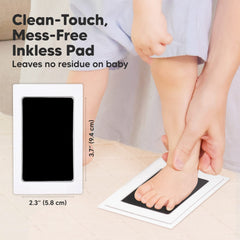 KeaBabies clean touch ink pad showing zero contact imprint