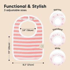 KeaBabies Coast Bibs absorbent organic cotton layer locks drool away for busy teething days