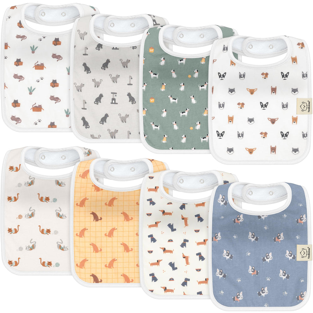 KeaBabies Coast bibs offering all-around coverage for drool and spills