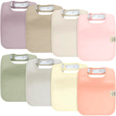 KeaBabies Coast 8-pack bibs packaged in kraft gift box for gifting and registry