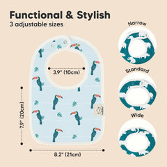 KeaBabies Coast Baby Bibs colors spread, unisex design supports versatile outfits.