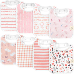 KeaBabies Coast Bibs pack with unisex colors for 0-24 months keeps outfits clean during meals