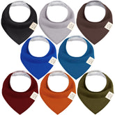 KeaBabies Coastline Bandana Bibs pack front view shows soft cotton for drool management