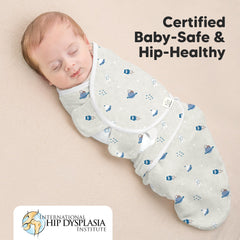 KeaBabies Cosmo hip-healthy certified design supports hip development.