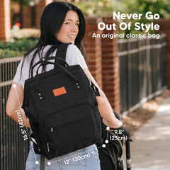 KeaBabies diaper bag with changing pad enables quick on-the-go diaper changes.