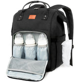 KeaBabies diaper bag backpack highlights water-resistant fabric for daily outings.