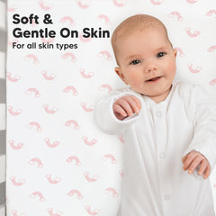 KeaBabies Dreamland bamboo fabric close-up highlights soft texture