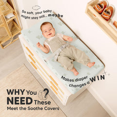 KeaBabies Elly organic cotton close-up emphasizes breathable fibers for comfortable changes.