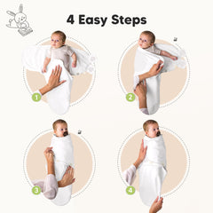 KeaBabies ergonomic hip design closeup supports hip-friendly positioning during early months.
