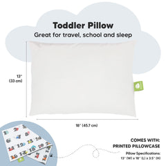 KeaBabies ergonomic pillow demonstrates neck support for toddlers