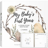KeaBabies First 5 Years memory book cover with WonderLand design for lasting keepsakes and easy gifting