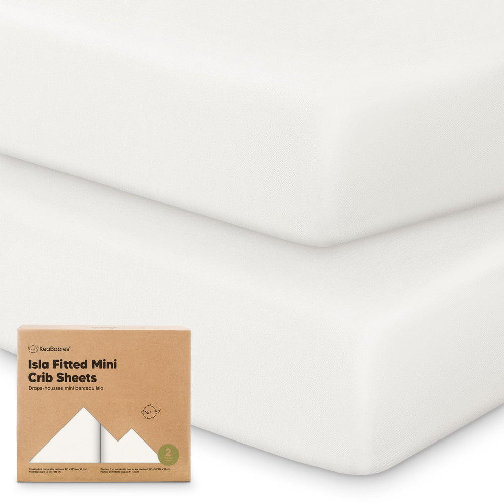 KeaBabies fitted pack-n-play sheets 38x26 offer secure fit for portable cribs
