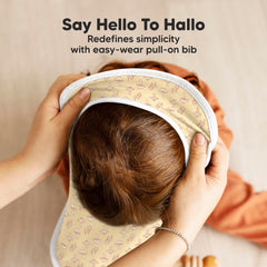 KeaBabies Hallo bib in fall spores colors for unisex style.