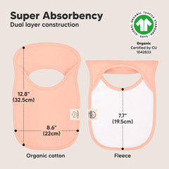 KeaBabies Hallo Bibs organic cotton GOTS fabric for gentle skin