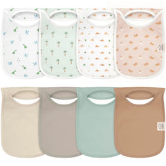 KeaBabies Hallo bib pullover design enables quick, tidy outfits.