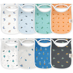 KeaBabies Hallo bib pullover design enables easy on and mess-free outfits.