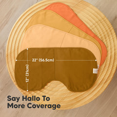 KeaBabies Hallo Burp Cloth with absorbent core keeps you dry