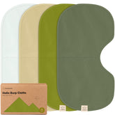 KeaBabies Hallo burp cloth folded for compact, everyday shoulder protection.