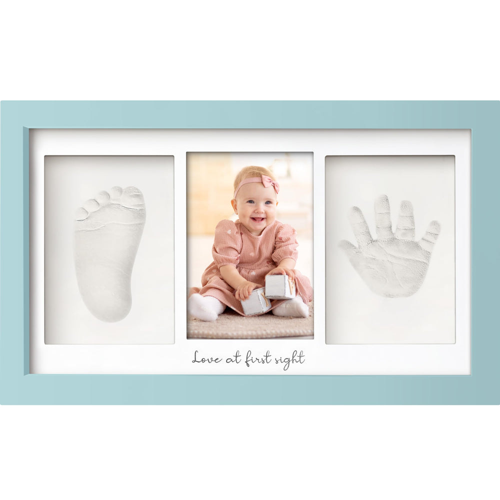 KeaBabies handprint kit cover with glass frame ready for display keepsakes.