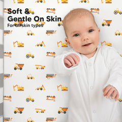 KeaBabies Isla fitted crib sheet demonstrates hidden elastic-band seams for secure hold