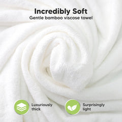 KeaBabies hooded towel 35x35 inch size displayed for growth