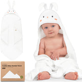 KeaBabies hooded towel 35x35 in soft plush wrap after bath