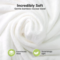 KeaBabies bamboo viscose towel highlights quick absorbency