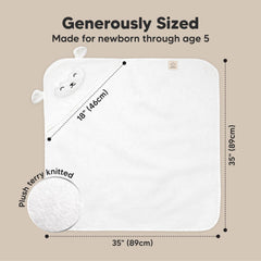 KeaBabies hooded towel hood detail emphasizing cozy head coverage for quick drying.