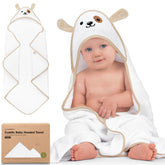KeaBabies hooded towel newborn 35x35 ready for cozy after-bath snuggles