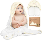 KeaBabies hooded towel newborn dreamers—soft bamboo fabric ideal for snug newborn warmth