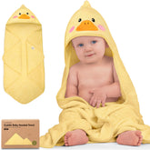 KeaBabies hooded towel newborn hood close-up showing ultra-soft fabric for delicate skin