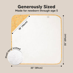 KeaBabies hooded towel gentle on sensitive skin for everyday bath routine.