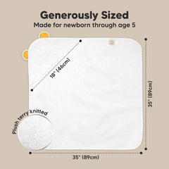KeaBabies hooded towel soft texture closeup emphasizes skin friendly bamboo viscose